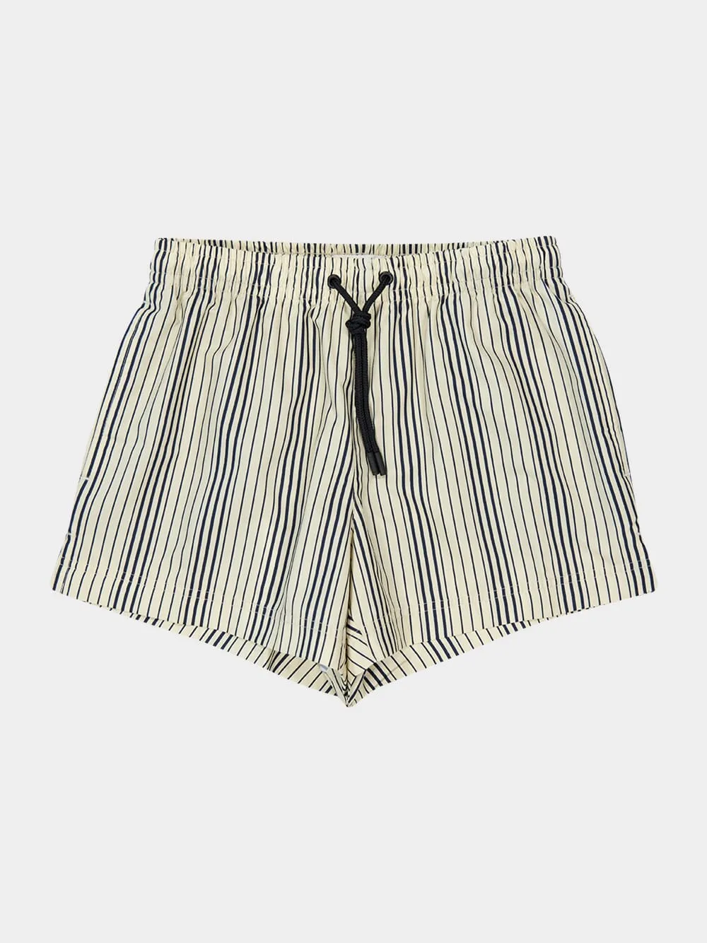 Cream Navy Striped Short Swim Shorts sold by Fashion Clinic product image thumbnail 4