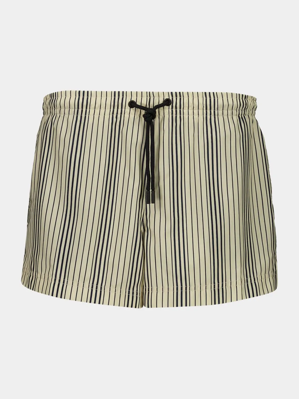 Cream Navy Striped Short Swim Shorts sold by Fashion Clinic
