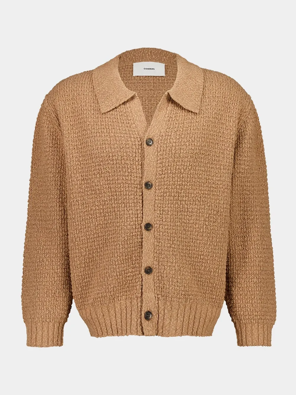 Hazelnut Textured Knit Cardigan sold by Fashion Clinic product image thumbnail 2