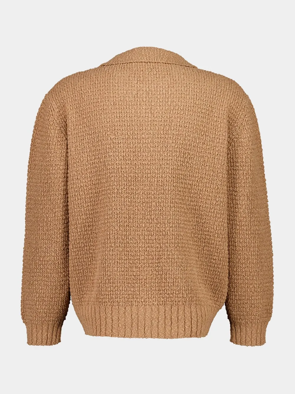 Hazelnut Textured Knit Cardigan sold by Fashion Clinic product image thumbnail 4