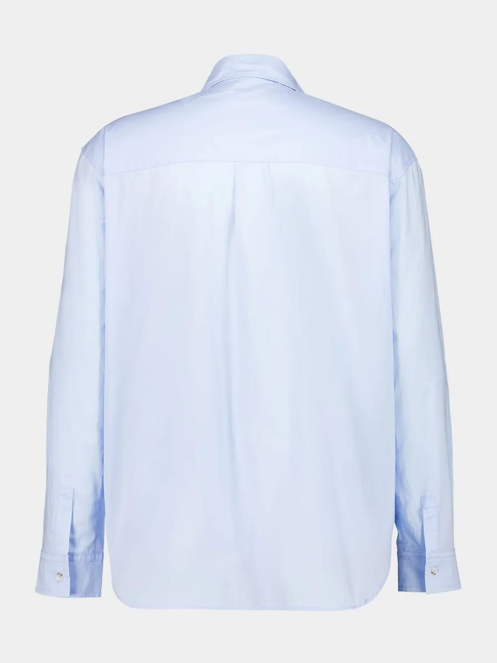 Blue Embroidered Cotton Voile Shirt sold by Fashion Clinic product image thumbnail 2
