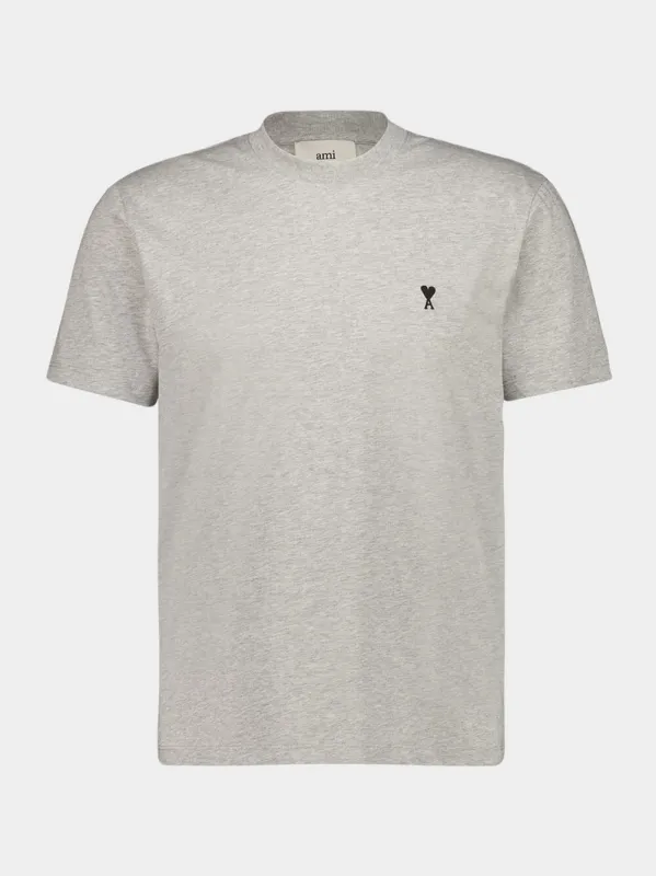Heather Ash Grey Ami de Coeur Cotton T-Shirt sold by Fashion Clinic