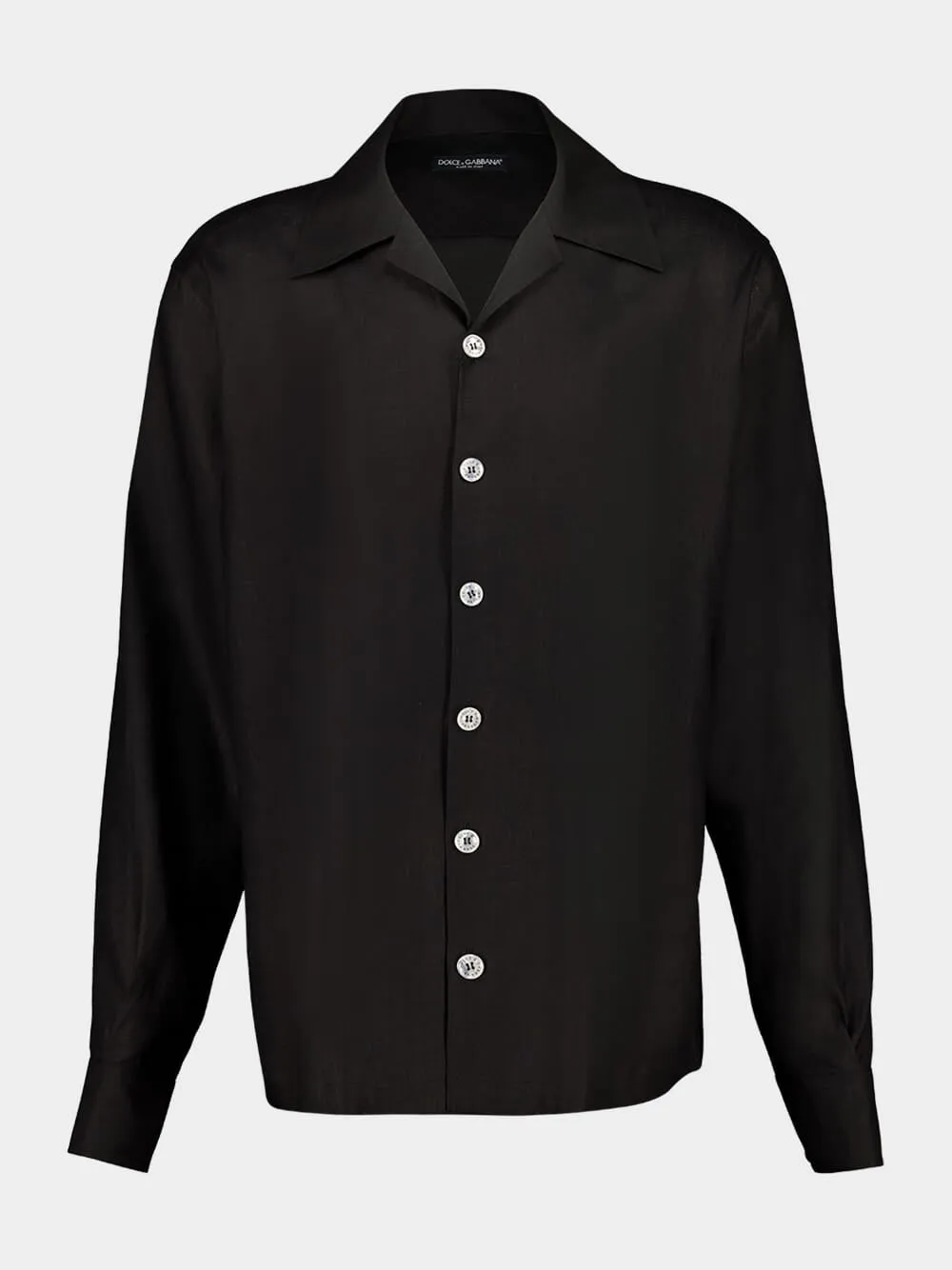 Black Hawaii Linen Canvas Shirt sold by Fashion Clinic product image thumbnail 2
