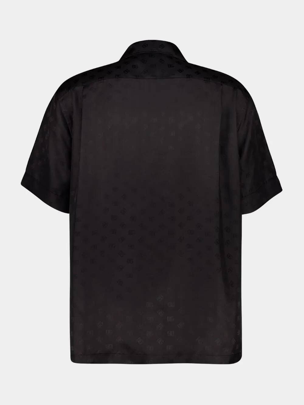 Black DG Logo Jacquard Hawaii Shirt sold by Fashion Clinic product image thumbnail 3