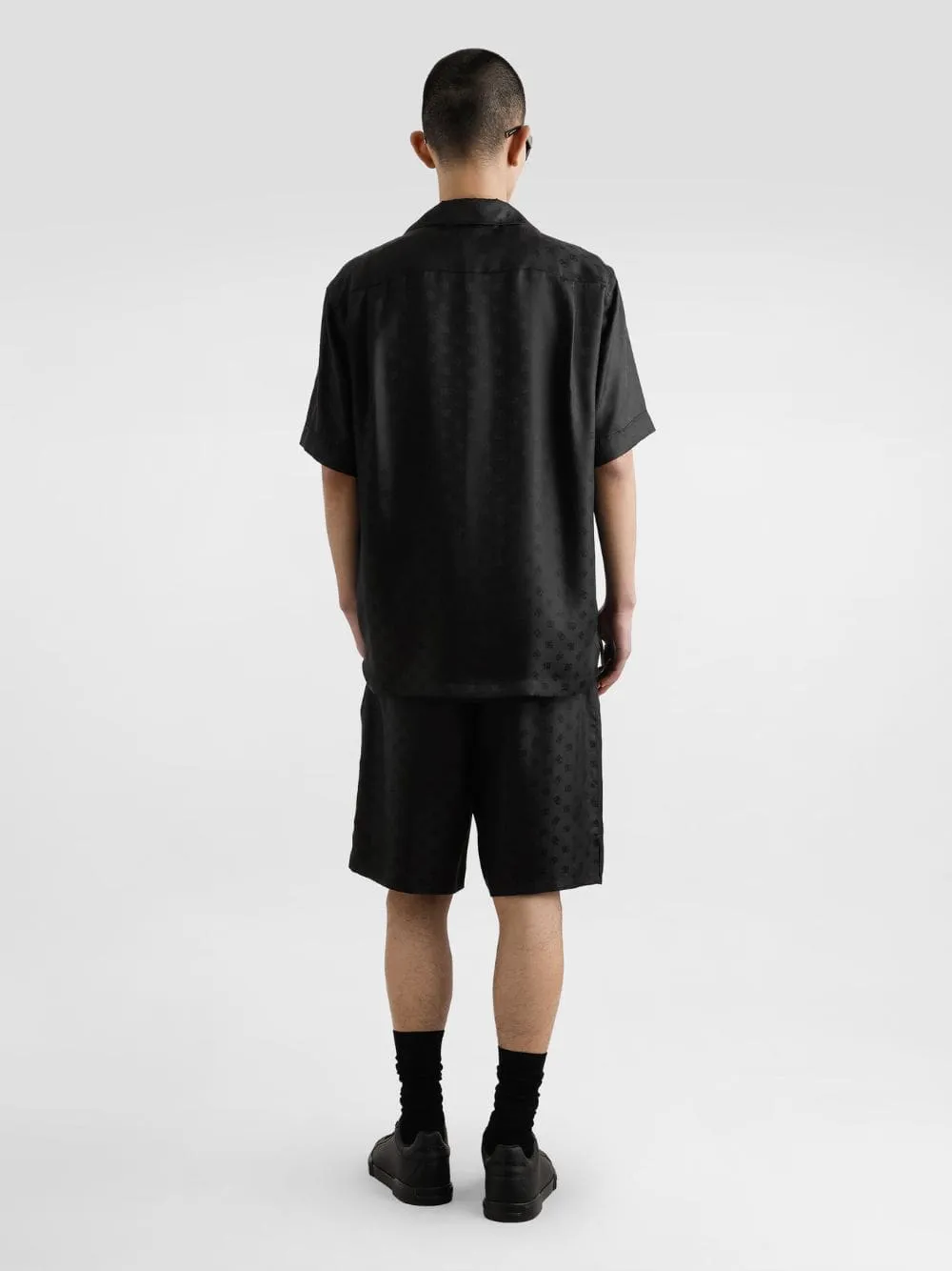 Black DG Logo Jacquard Hawaii Shirt sold by Fashion Clinic product image thumbnail 4