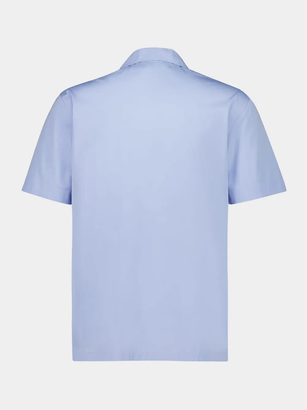 Celeste Blue Short-Sleeve Cotton Shirt sold by Fashion Clinic product image thumbnail 2