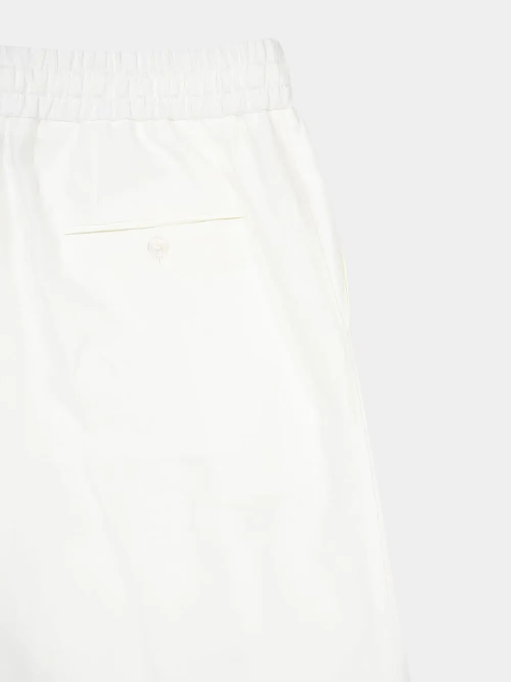 White Linen Jogging Trousers sold by Fashion Clinic product image thumbnail 5