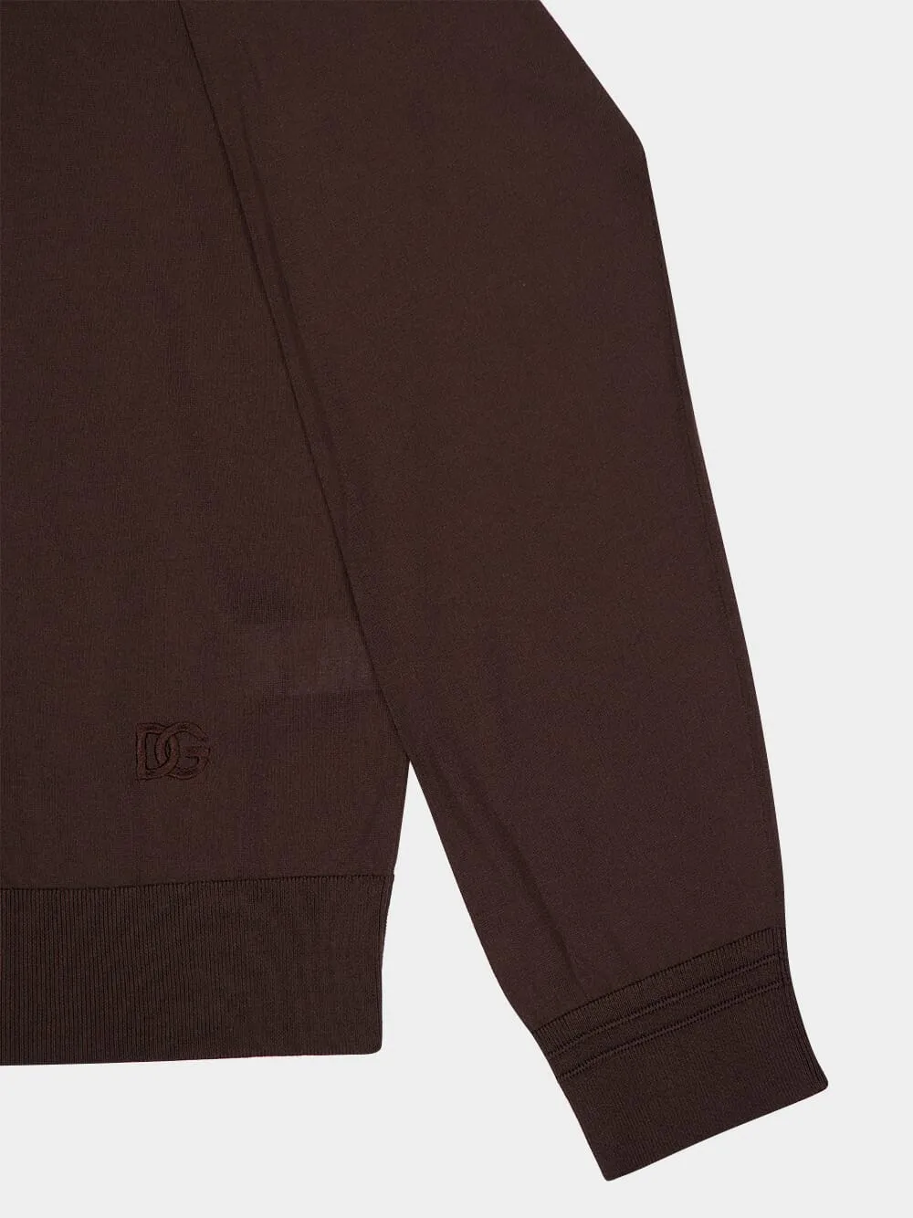 Brown Silk Crewneck Pullover sold by Fashion Clinic product image thumbnail 4