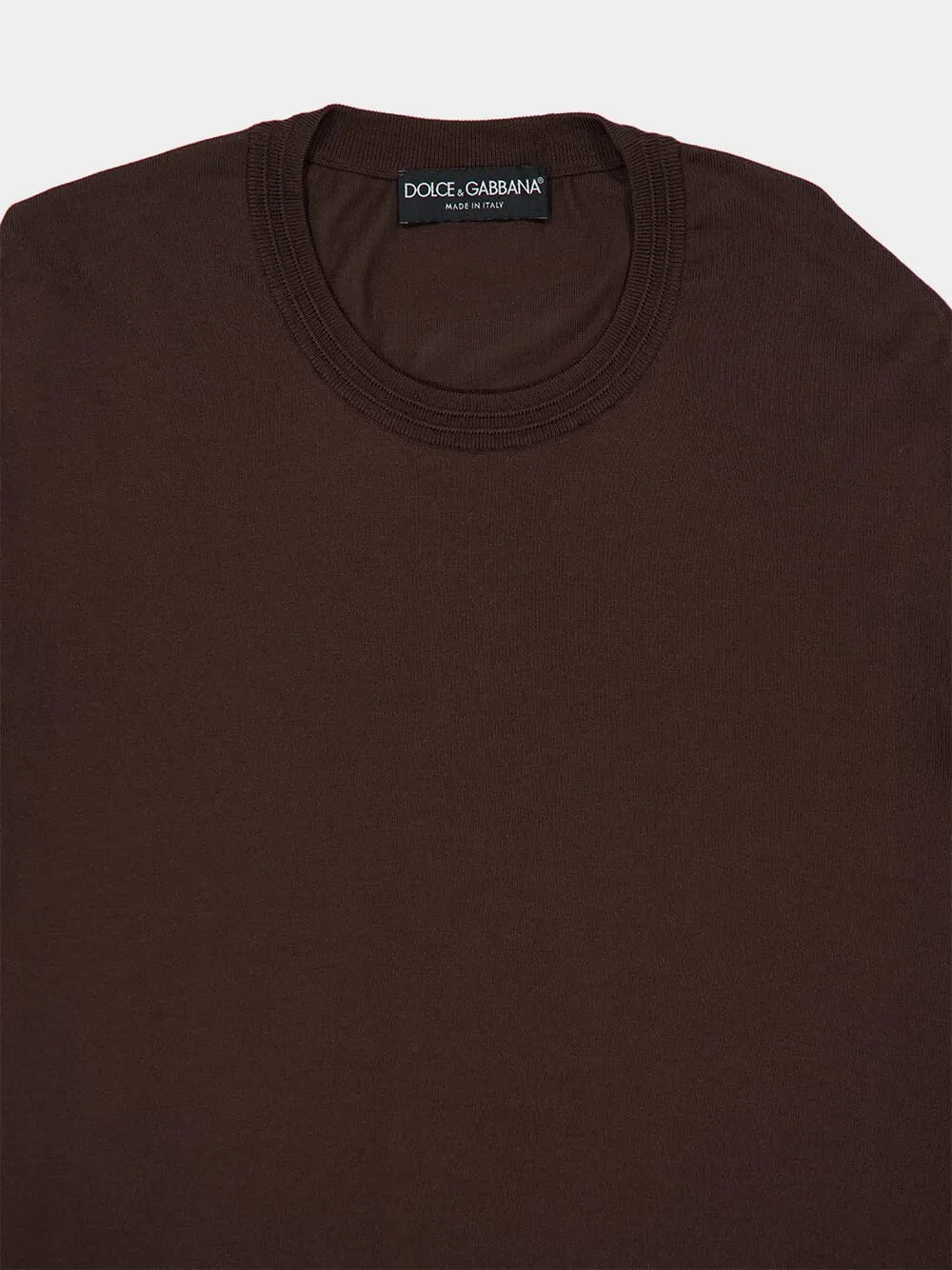Brown Silk Crewneck Pullover sold by Fashion Clinic product image thumbnail 3