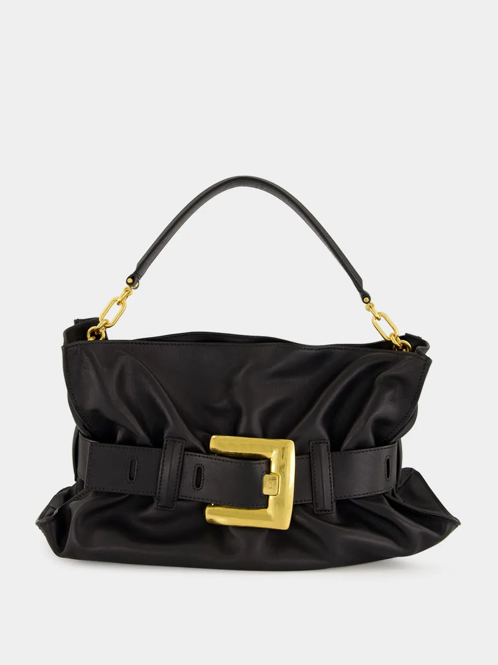 Black Medium Anthem Bag in Calfskin Leather sold by Fashion Clinic