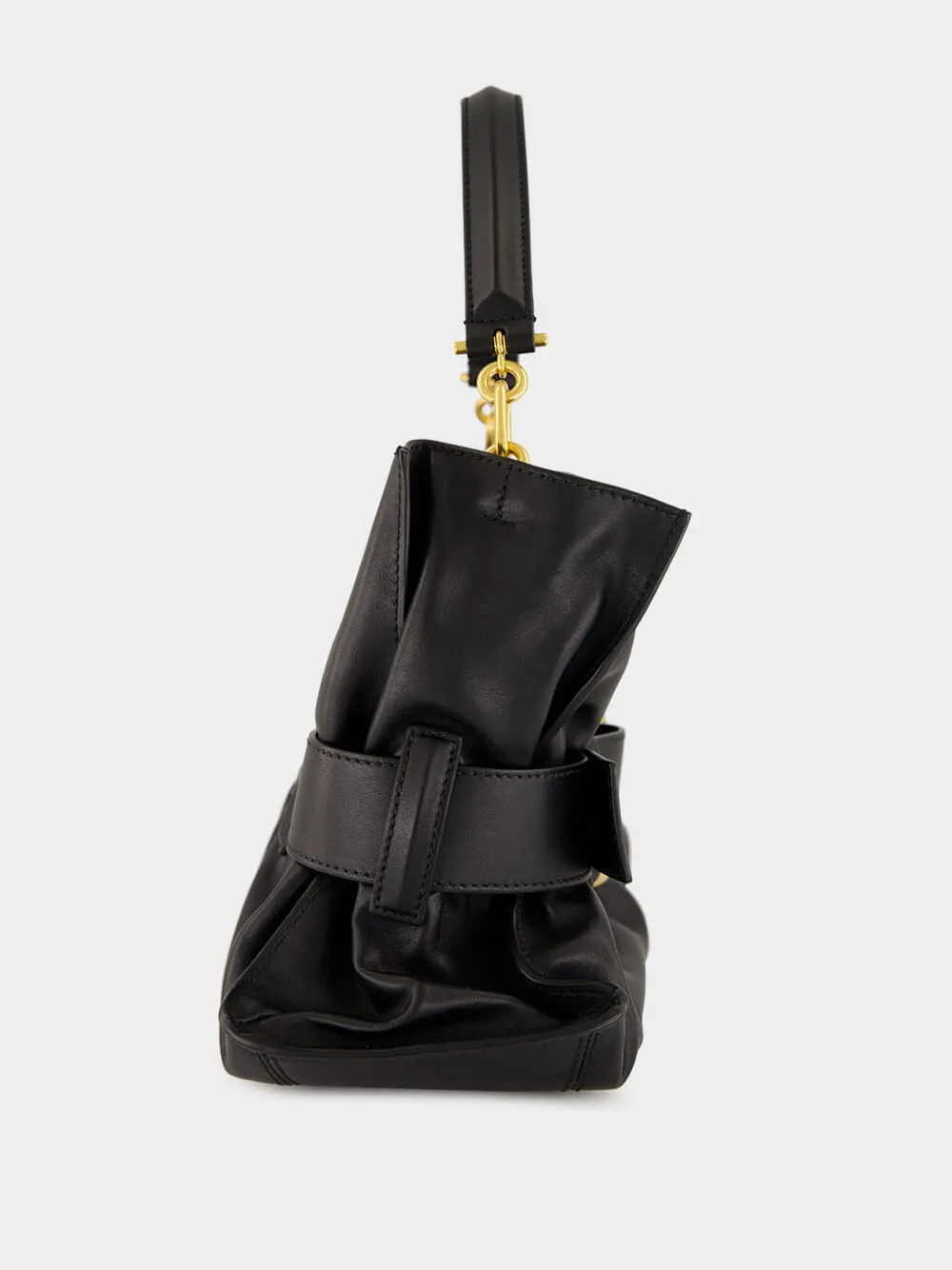 Black Medium Anthem Bag in Calfskin Leather sold by Fashion Clinic product image thumbnail 5