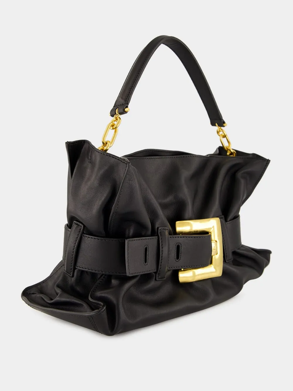 Black Medium Anthem Bag in Calfskin Leather sold by Fashion Clinic product image thumbnail 3