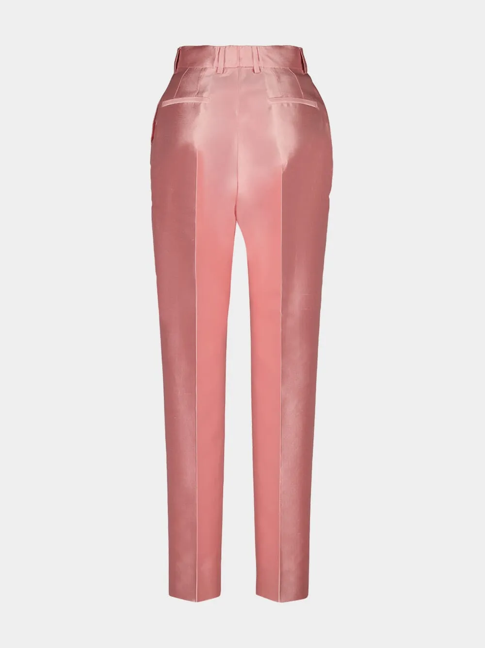 Pink Silk Shantung Trousers sold by Fashion Clinic product image thumbnail 2