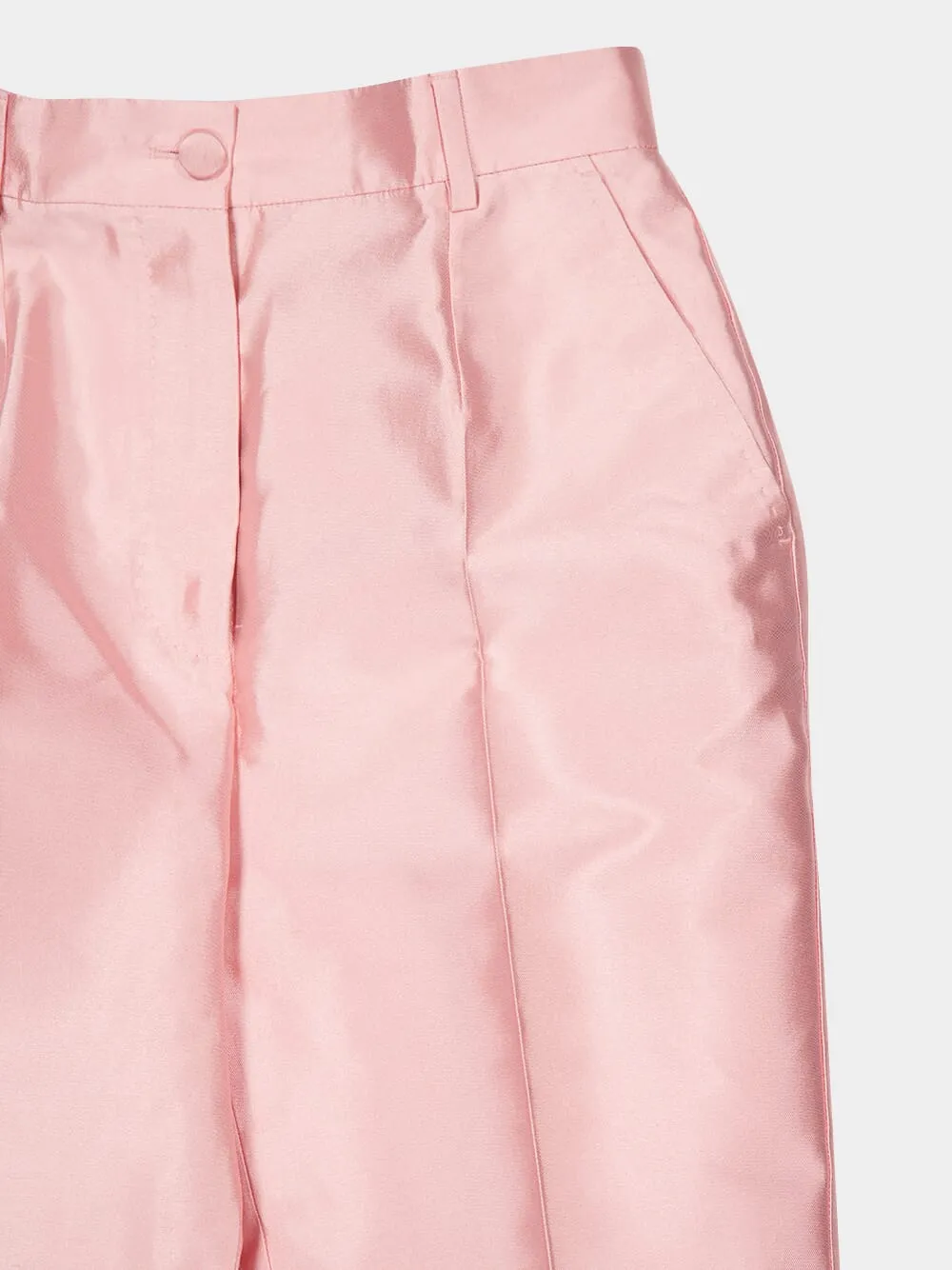 Pink Silk Shantung Trousers sold by Fashion Clinic product image thumbnail 3
