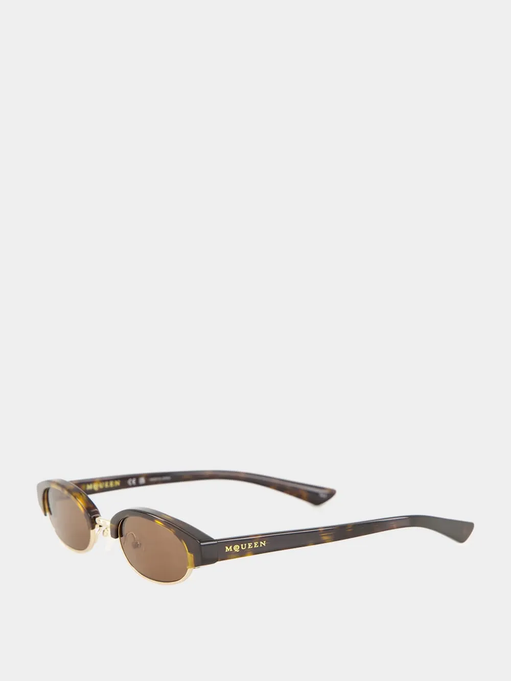 Ellipse Sunglasses in Havana and Brown sold by Fashion Clinic product image thumbnail 3