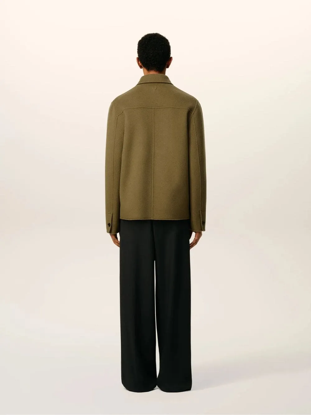 Bronze Wool Boxy Buttoned Jacket sold by Fashion Clinic product image thumbnail 3