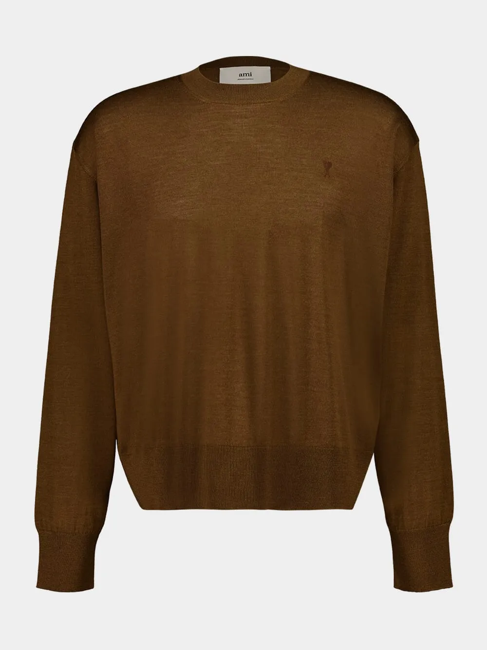 Hazelnut Ami de Coeur Crewneck Sweater sold by Fashion Clinic