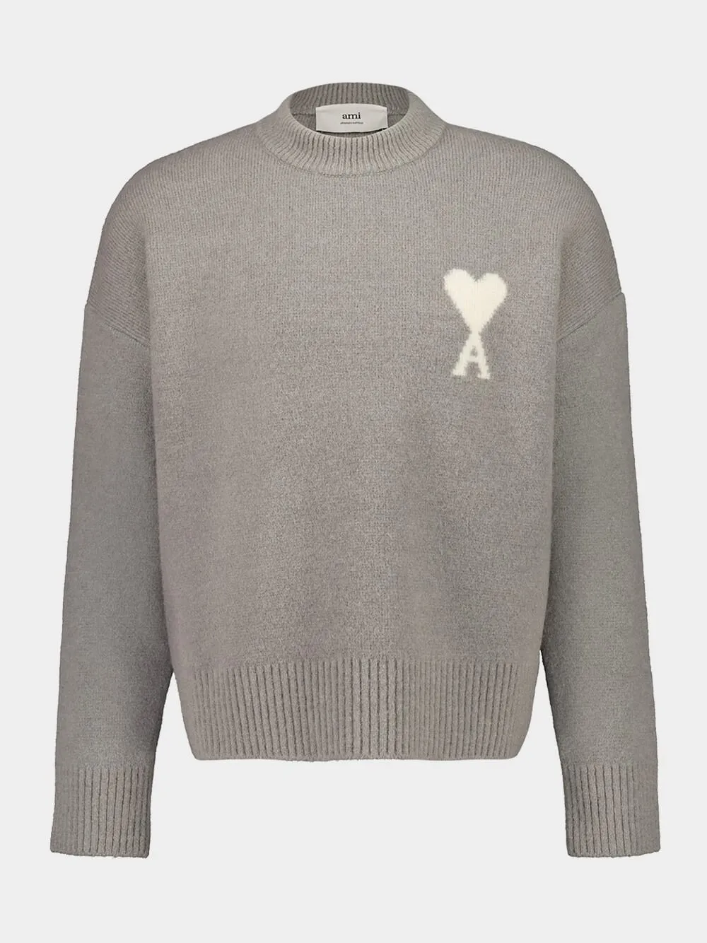Grey Alpaca Ami de Coeur Crewneck Sweater sold by Fashion Clinic product image thumbnail 2