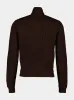 Deep Brown Suede Jacket with Merino Sleeves sold by Fashion Clinic