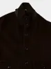 Deep Brown Suede Jacket with Merino Sleeves sold by Fashion Clinic