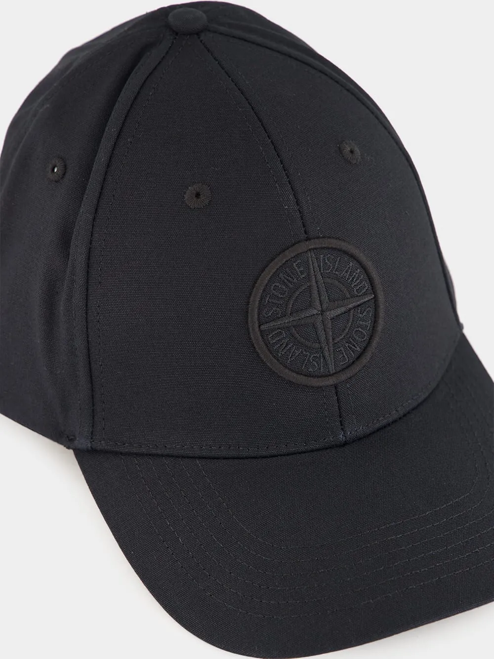 Baseball Cap in Black Cotton Reps sold by Fashion Clinic product image thumbnail 3