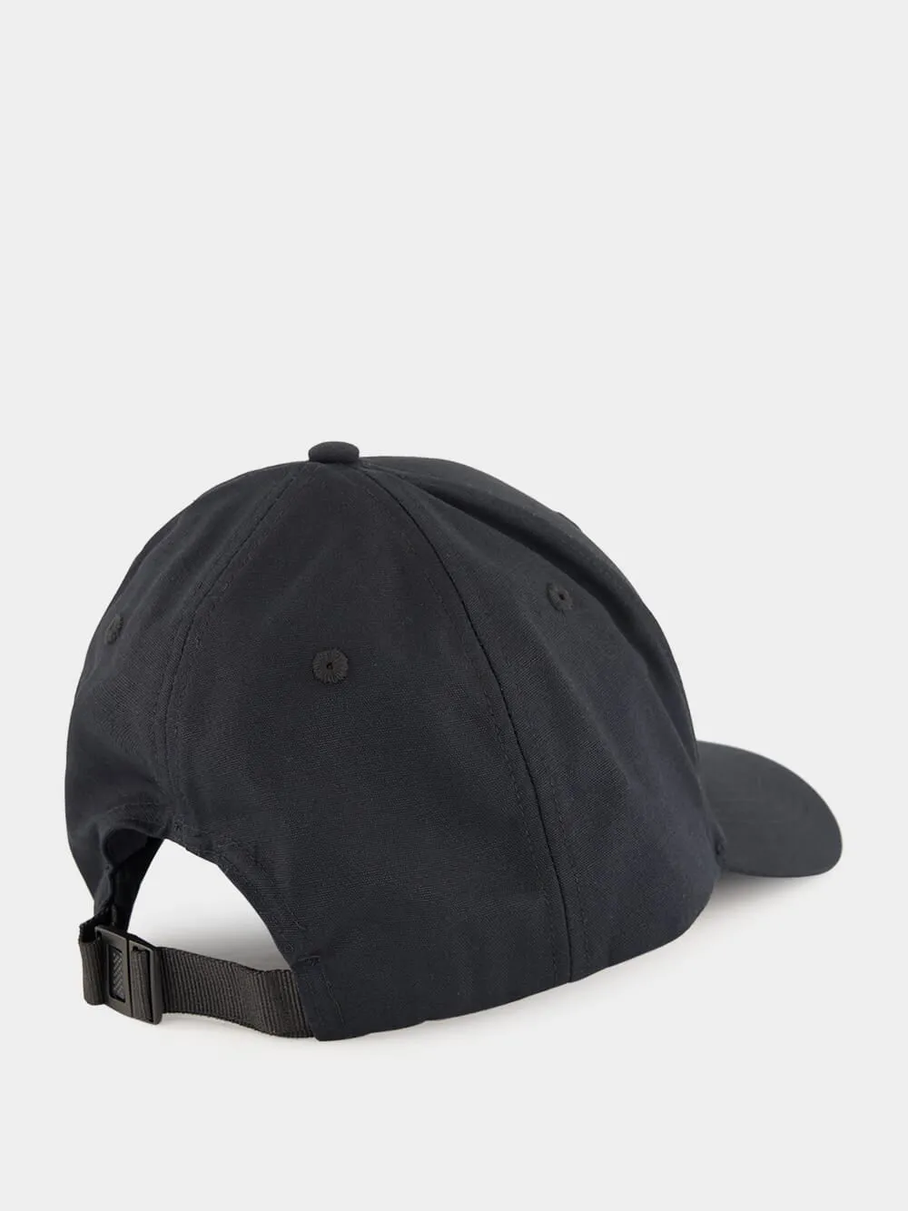 Baseball Cap in Black Cotton Reps sold by Fashion Clinic product image thumbnail 2