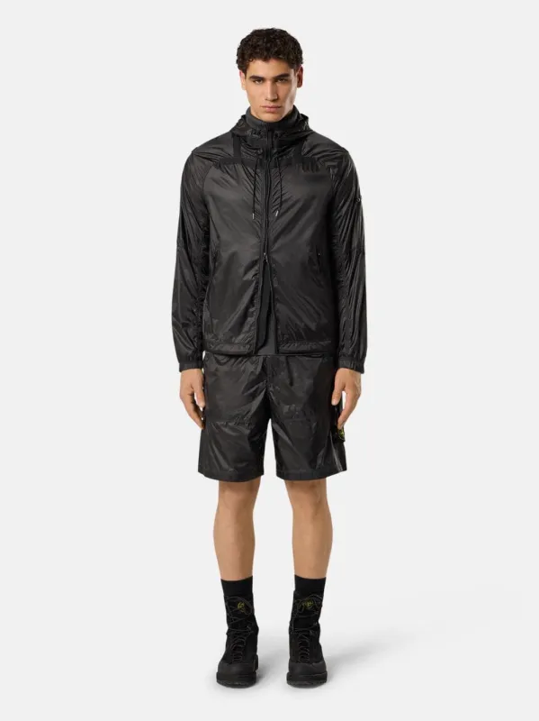 Ripstop Light HT Nylon Shorts in Lead Grey sold by Fashion Clinic