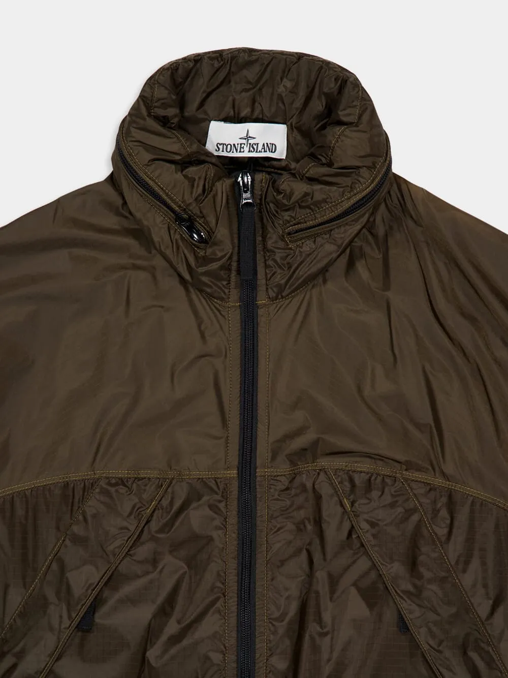 Light Jacket in Military Green Ripstop Light HT Nylon sold by Fashion Clinic product image thumbnail 5
