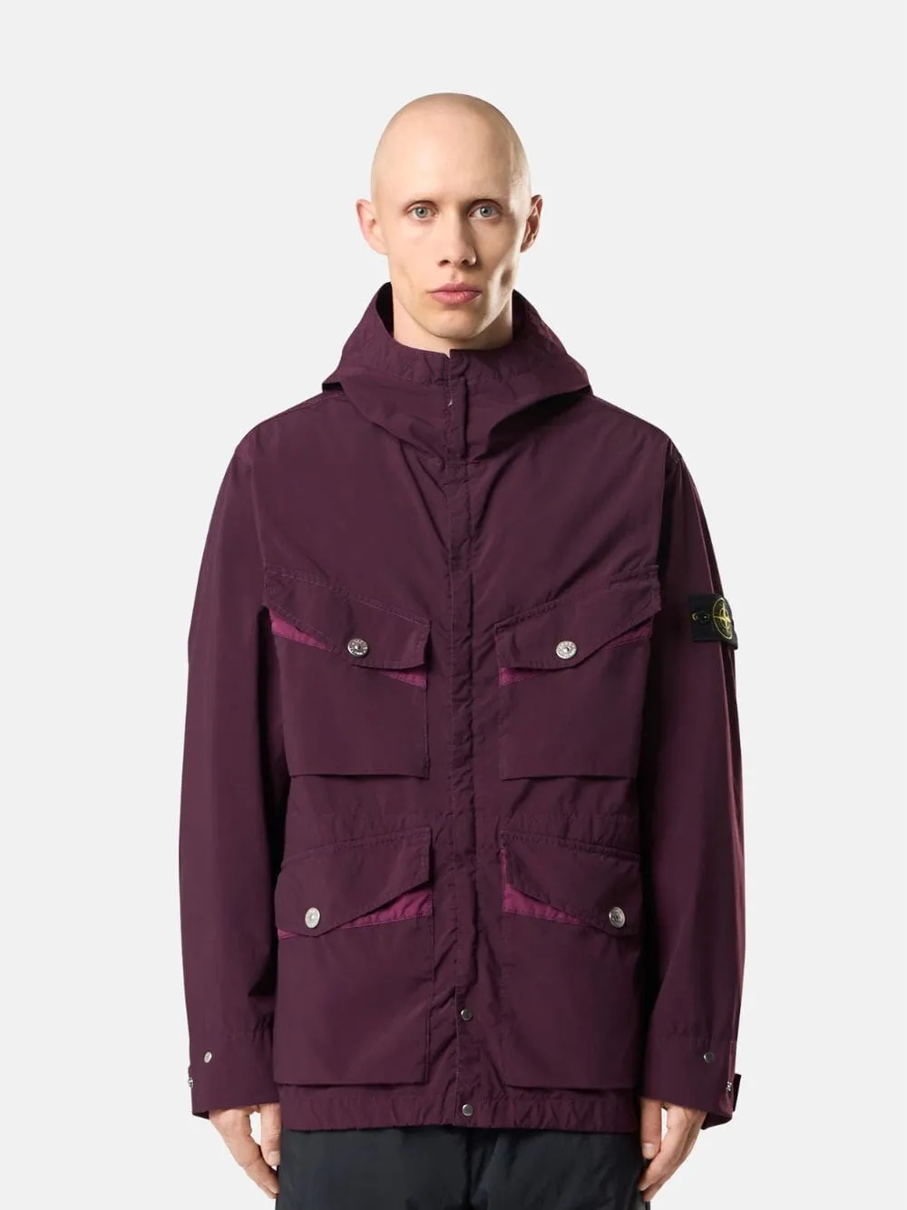 Light Compact Touch Poly-TC Field Jacket in Amaranth sold by Fashion Clinic product image thumbnail 2