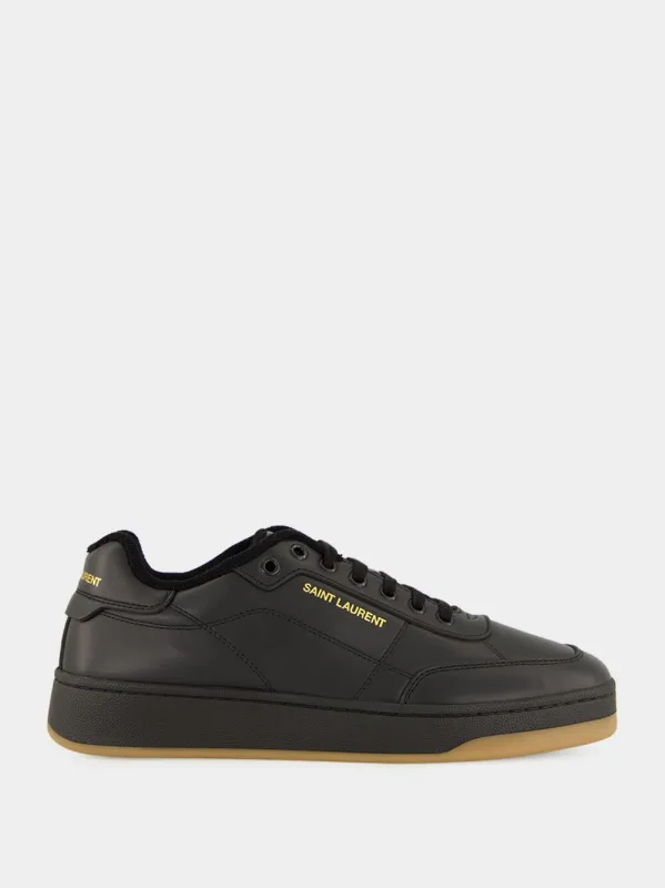 Low-Top Sneakers in Black Smooth Leather sold by Fashion Clinic