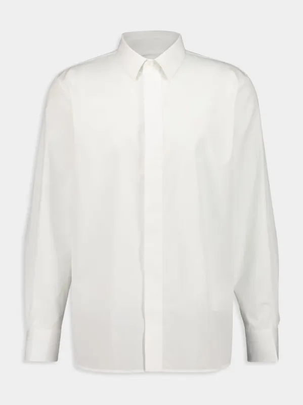 Cassandre Shirt in Blanc Cotton Poplin sold by Fashion Clinic