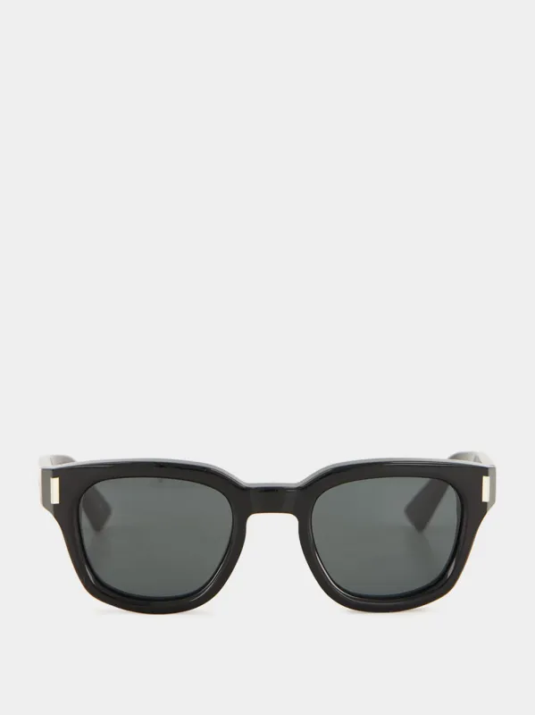 Large Medium Sunglasses SL 838 in Black sold by Fashion Clinic