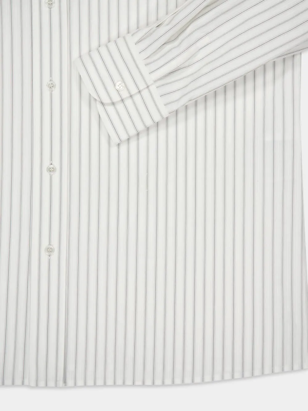 Cassandre Shirt in Craie Noir Tack-Stripe Poplin sold by Fashion Clinic product image thumbnail 4