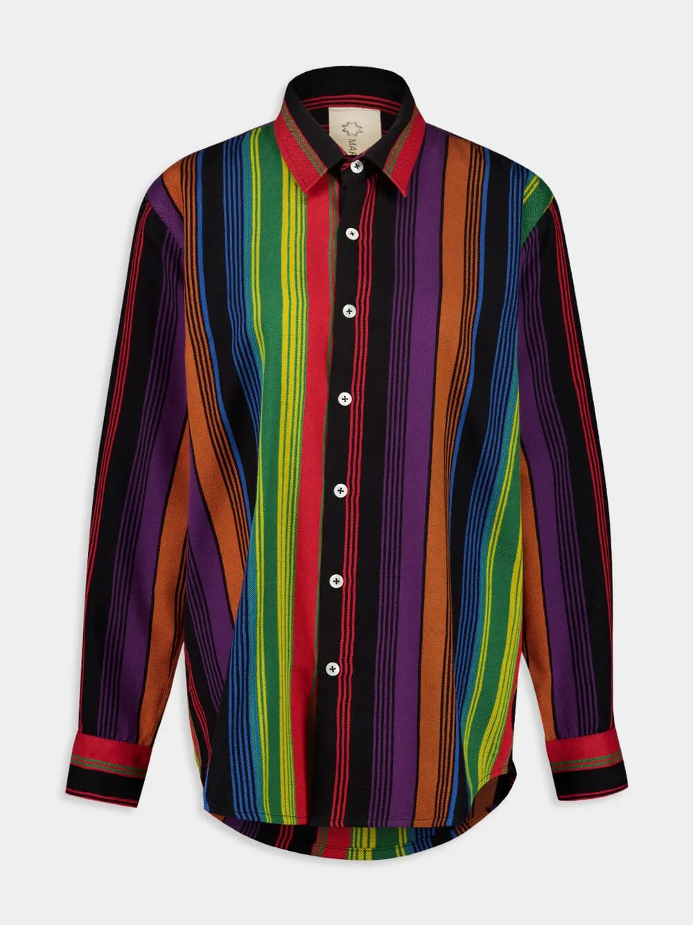 Button-Down Stripe 44 Long-Sleeved Shirt sold by Fashion Clinic