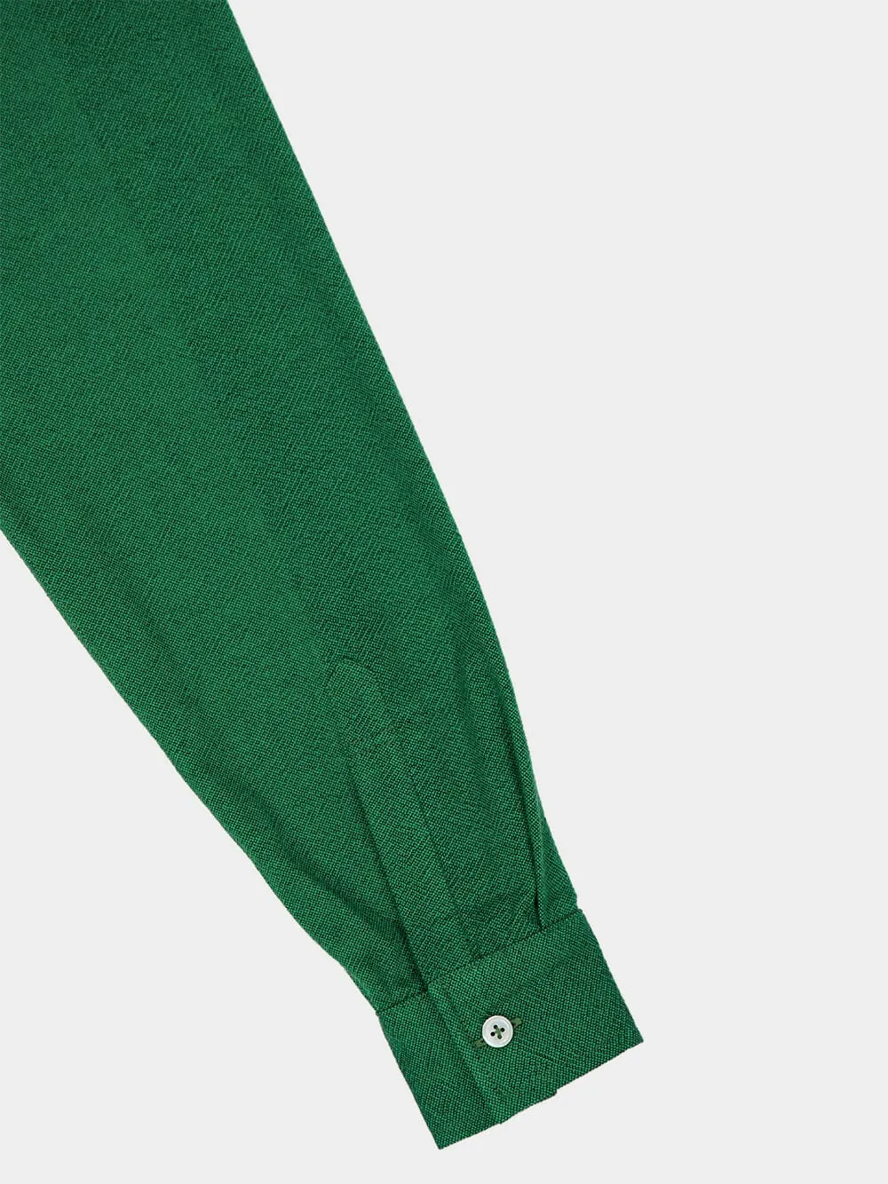 Kelly Green Button-Down Long-Sleeved Shirt sold by Fashion Clinic product image thumbnail 4