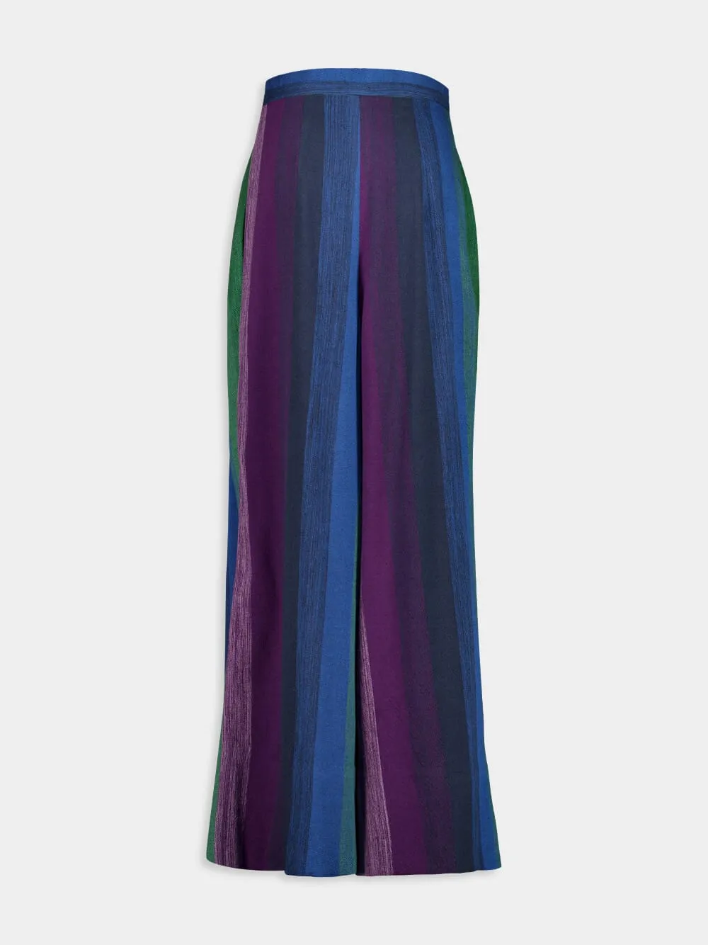 High-Waist Pleated Trousers Stripe 69 Cotton sold by Fashion Clinic product image thumbnail 2