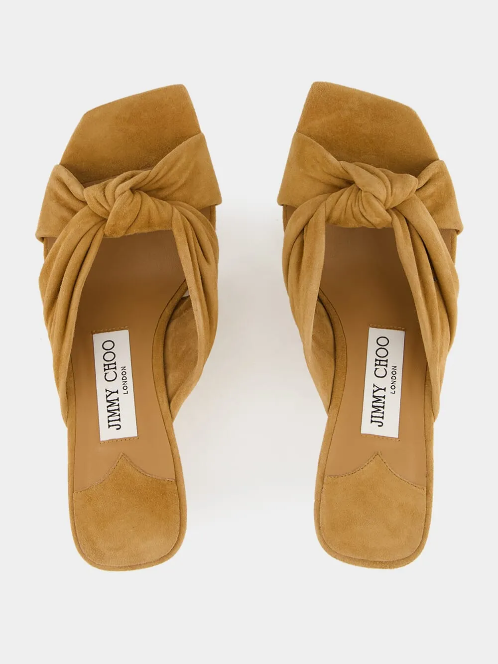 Avenue Mid-Heel Mules in Toffee Suede sold by Fashion Clinic product image thumbnail 4