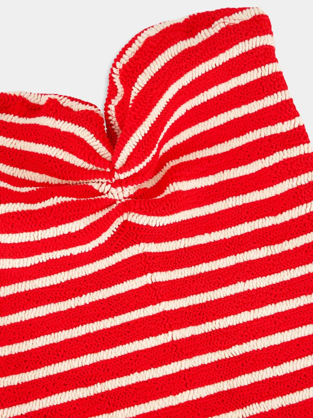 Brooke Strapless Swimsuit in Red and White Stripe sold by Fashion Clinic product image thumbnail 5