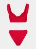 Coverage Juno Bikini in Red sold by Fashion Clinic