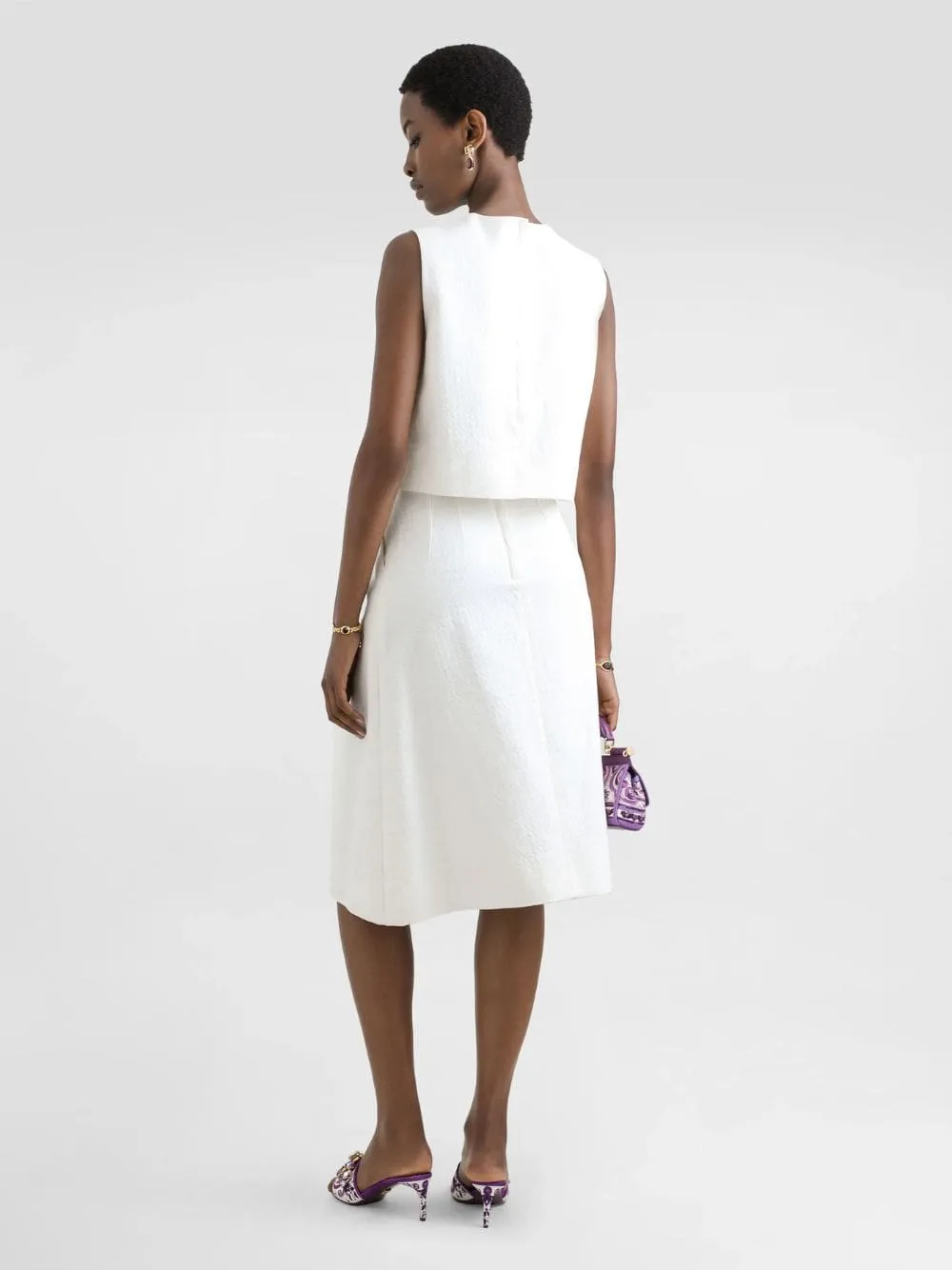 White Stretch Mat Top sold by Fashion Clinic product image thumbnail 3