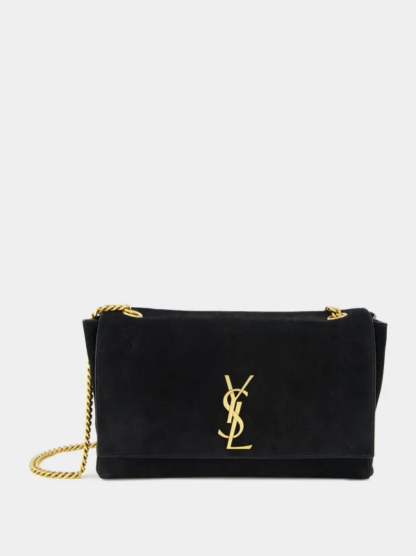 Reversible Kate Medium Bag in Black Suede made by Yves Saint Laurent