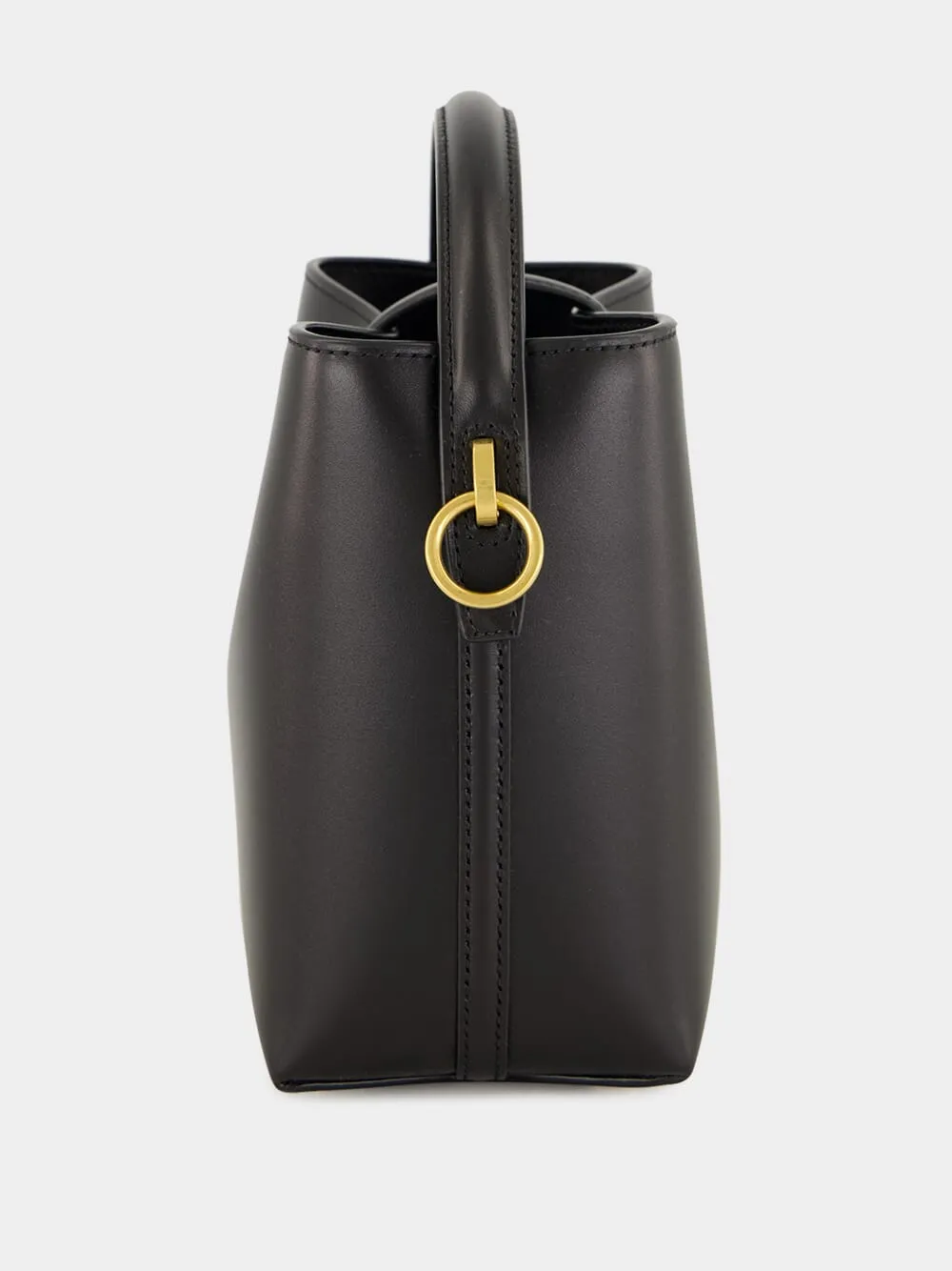 Le 37 Mini Bucket Bag in Black Shiny Leather sold by Fashion Clinic product image thumbnail 4