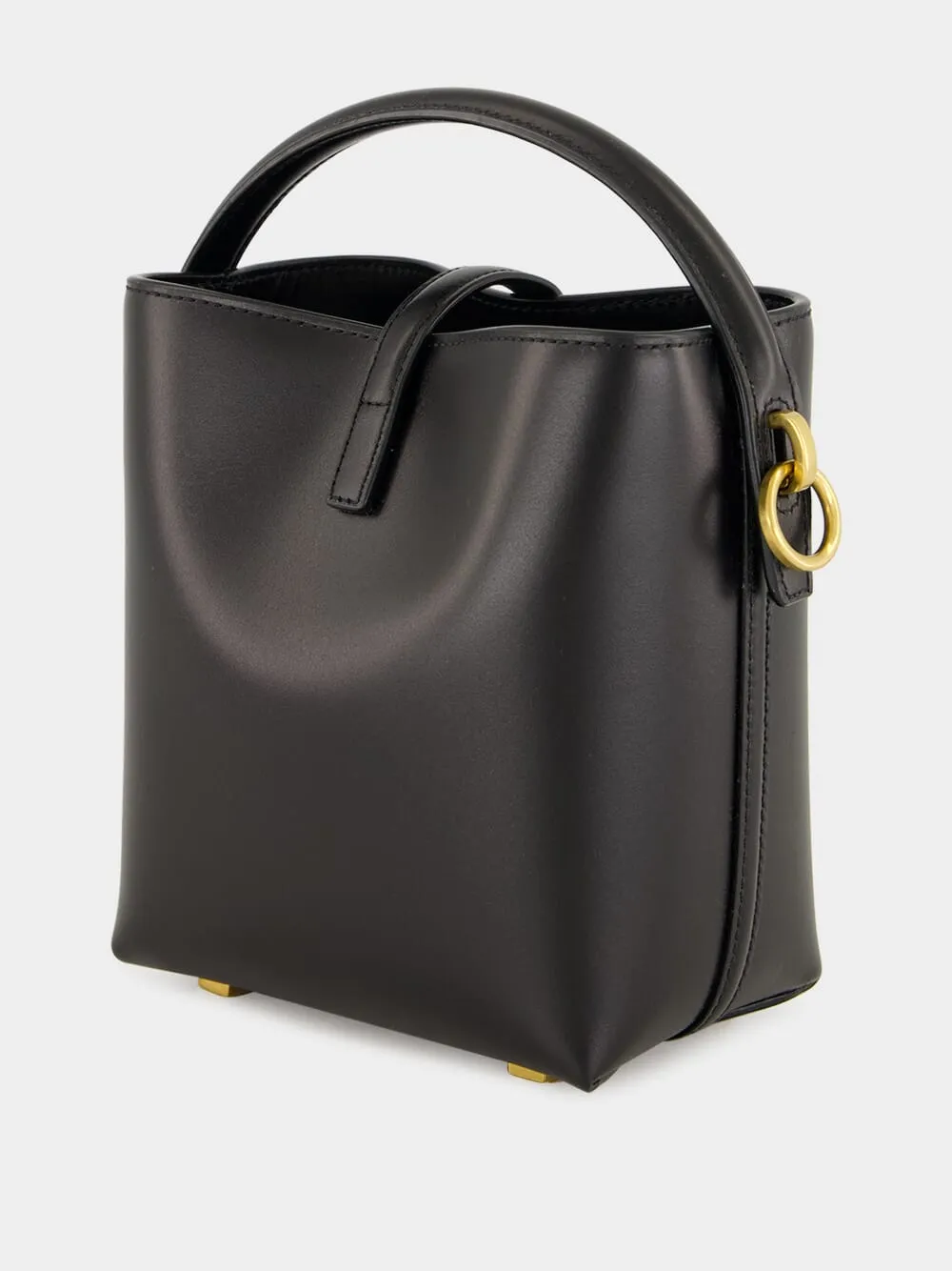 Le 37 Mini Bucket Bag in Black Shiny Leather sold by Fashion Clinic product image thumbnail 5
