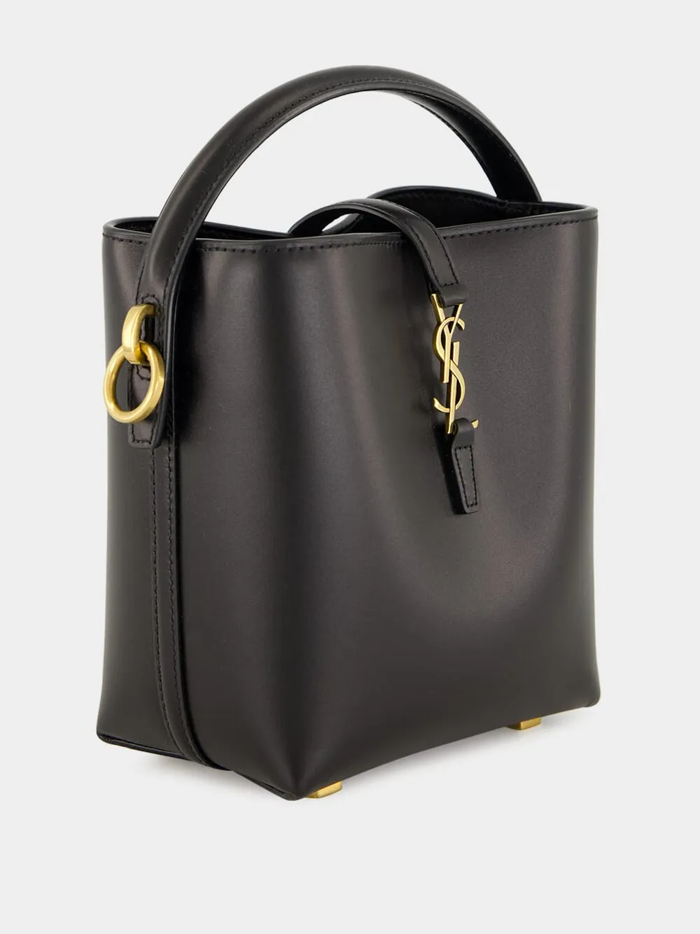 Le 37 Mini Bucket Bag in Black Shiny Leather sold by Fashion Clinic product image thumbnail 3