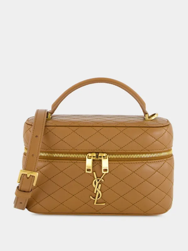 Gaby Vanity Bag in Fox Brown Lambskin sold by Fashion Clinic