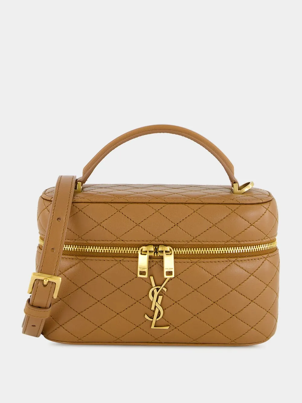 Gaby Vanity Bag in Fox Brown Lambskin sold by Fashion Clinic