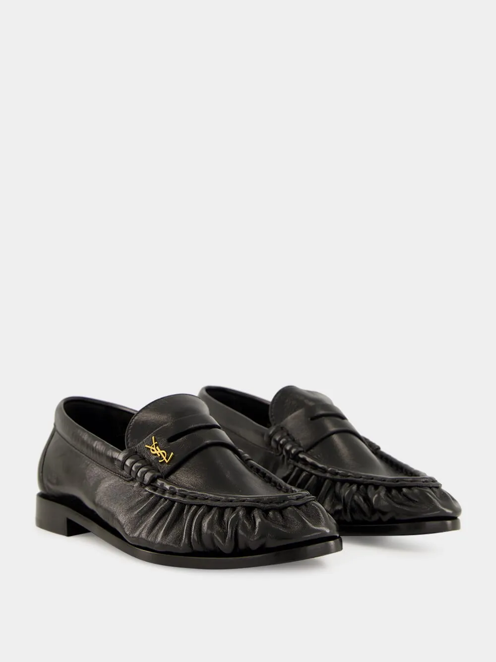 Le Loafer in Black Shiny Lambskin Leather sold by Fashion Clinic product image thumbnail 3