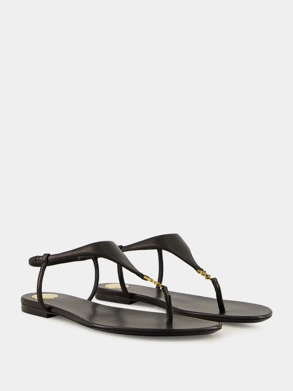 Cassandra Sandals in Black Smooth Leather sold by Fashion Clinic product image thumbnail 3