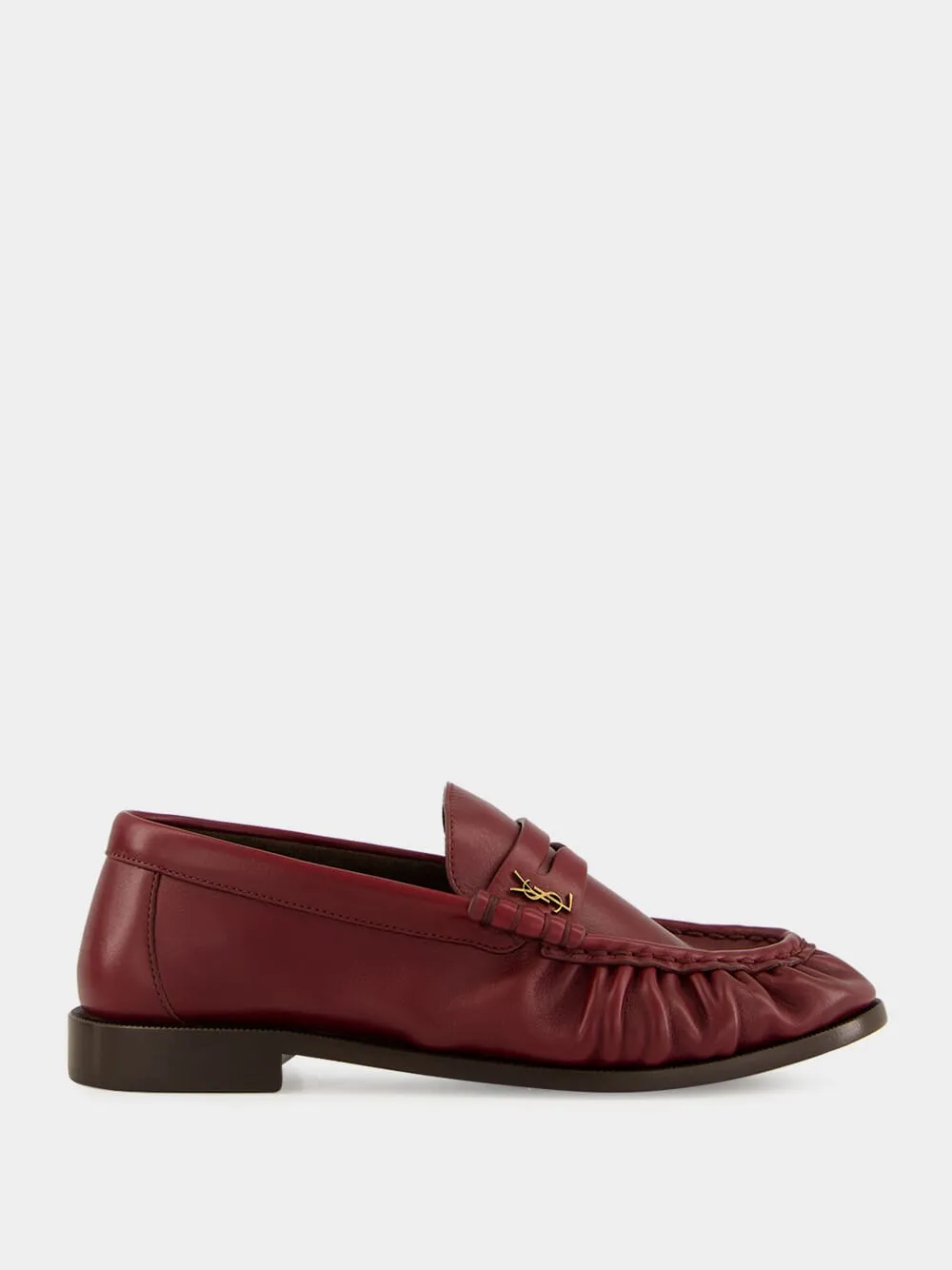Le Loafer in Dark Ruby Smooth Leather sold by Fashion Clinic