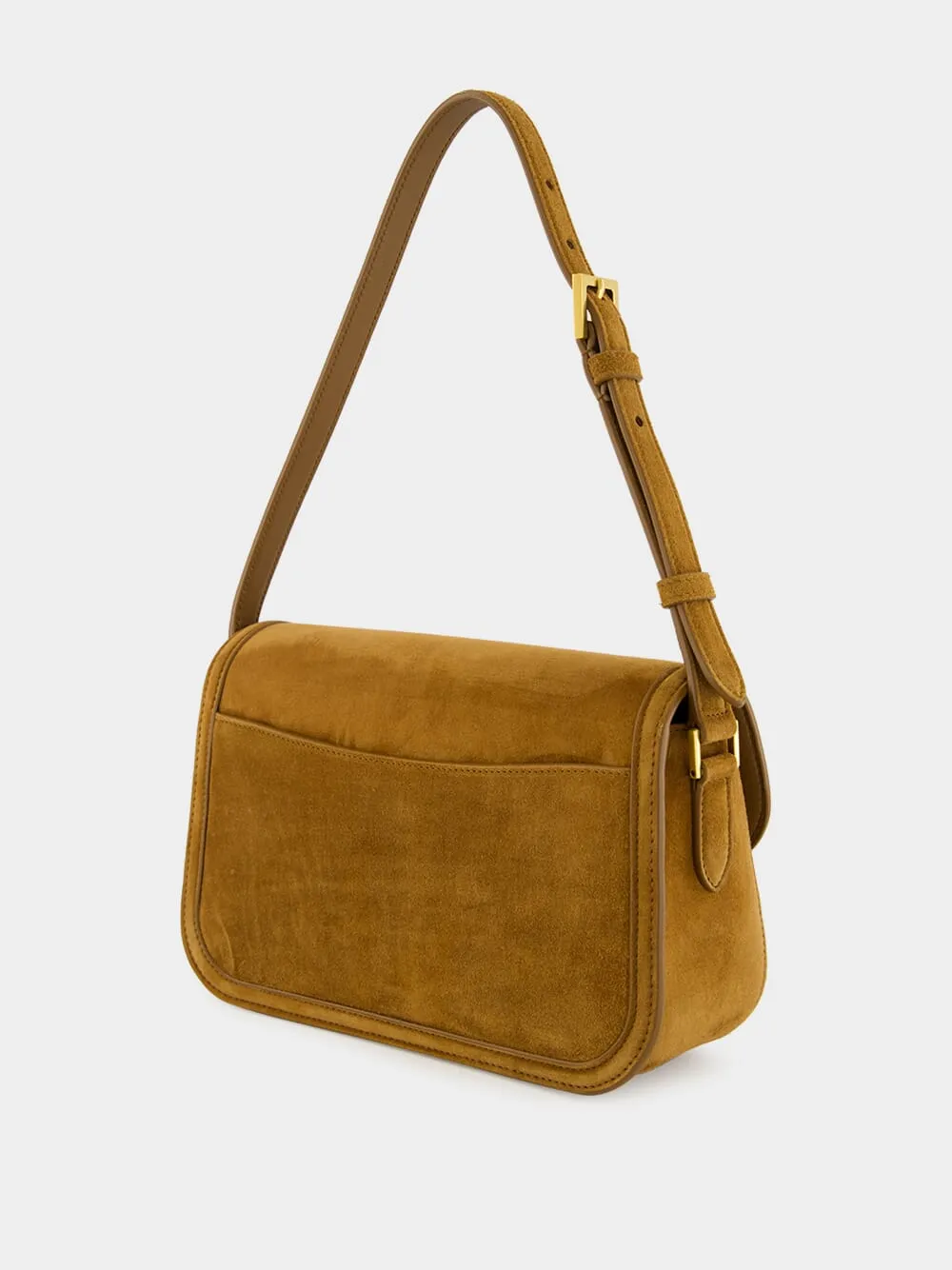 Solferino Medium Bag in Cognac Suede sold by Fashion Clinic product image thumbnail 5